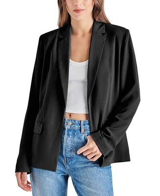 Steve Madden Women's Payton Open-Front Long-Sleeve Blazer