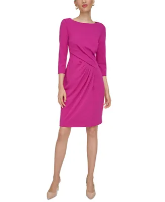 Calvin Klein Women's 3/4-Sleeve Sheath Dress