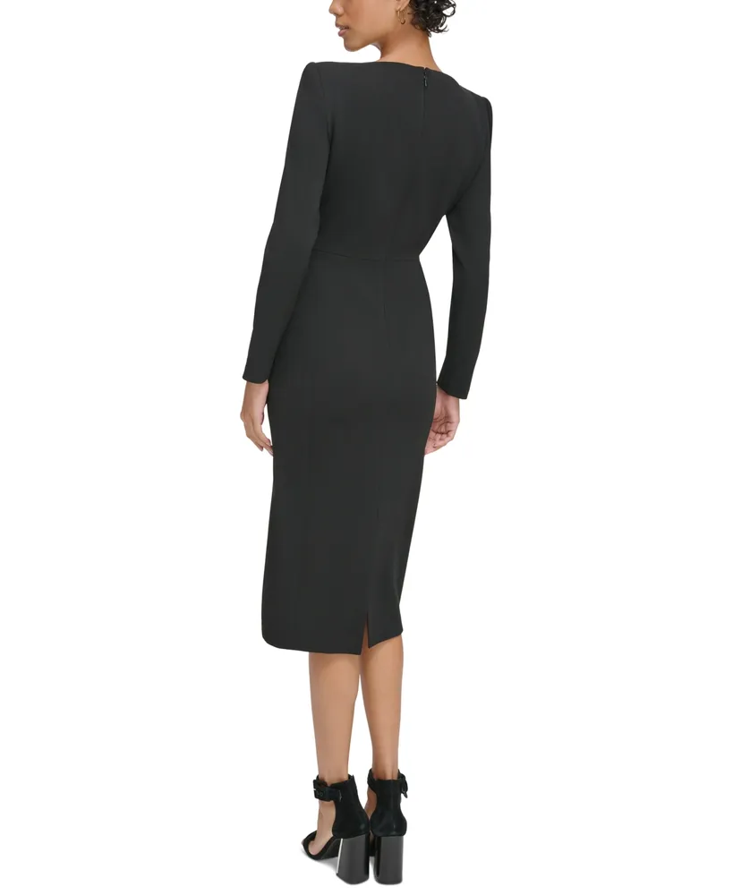 Calvin Klein Women's Long-Sleeve Sheath Dress