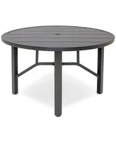 Astaire 48" Round Outdoor Slat Top Dining Table