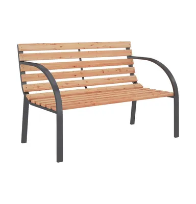 Patio Bench 47.2" Wood and Iron