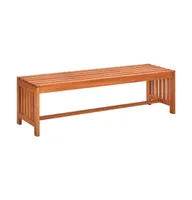 Patio Bench 51.2" Solid Eucalyptus Wood