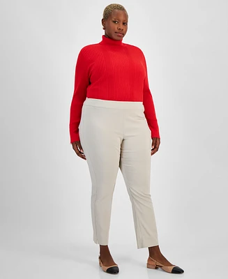 Jm Collection Plus Pull-On Cambridge Pants