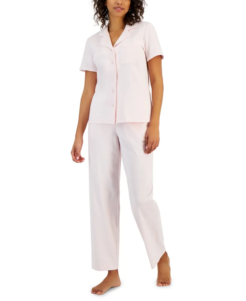 Charter Club Women's 2-Pc. Notched-Collar Pajamas Set, Created for