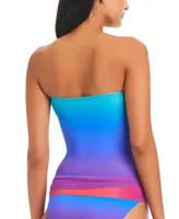 Bleu by Rod Beattie Women's Heat Of The Moment Twist Bandeau Tankini Top