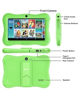 Contixo 7" Android Kids Tablet 32GB, Includes 50+ Disney Storybooks & Stickers, Protective Case with Kickstand, (2023 Model)