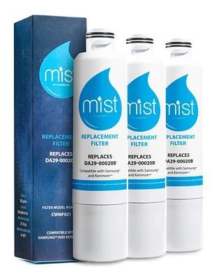 Mist DA29-00020B Water Filter Replacement. Compatible with Samsung: DA29-00020B-1, DA29-00020B, Haf-Cin/Exp, RF263BEAESR, RF28HMEDBSR, RF4287HARS, RF2