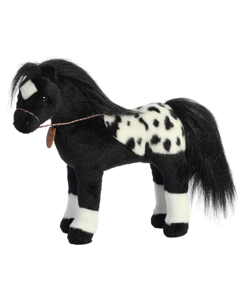 Aurora Large Showstoppers Black Appaloosa Breyer Exquisite Plush Toy Black 13"