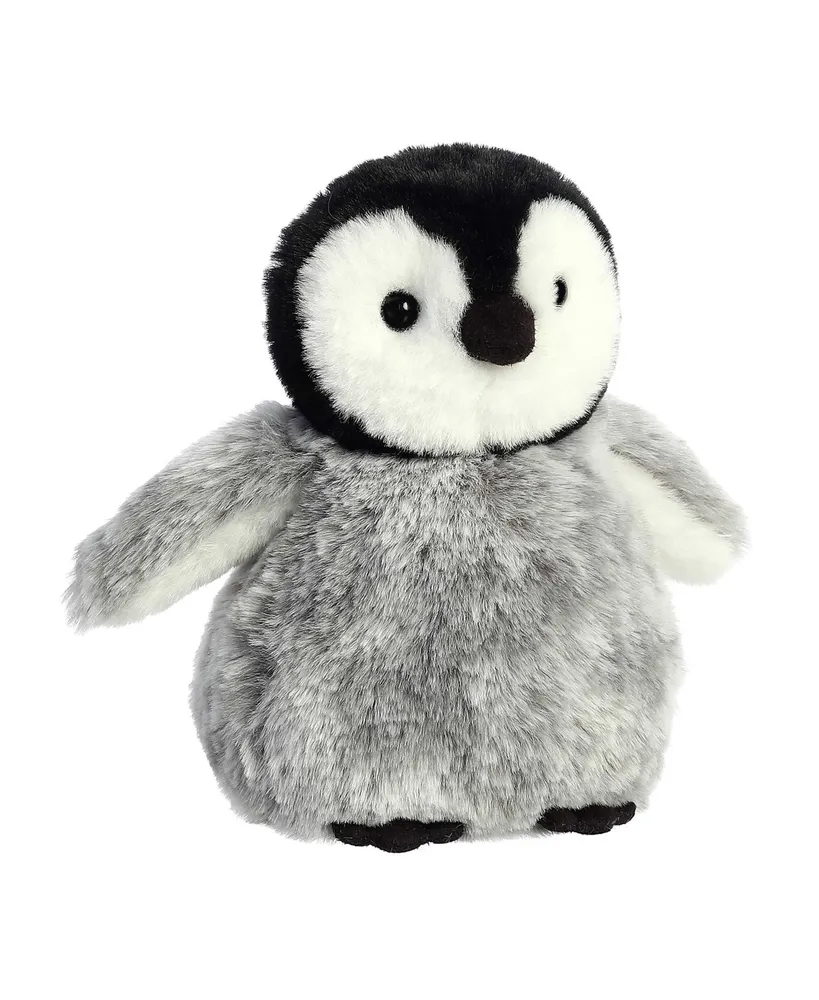Aurora Small Pippy Penguin Holiday Festive Plush Toy Gray 6"