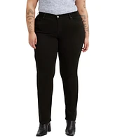 Levi's Trendy Plus 314 Mid-Rise Shaping Straight-Leg Jeans