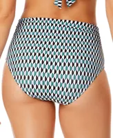 Anne Cole Women's Convertible Shirred High-Low Waist Bikini Bottoms