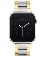 Vince Camuto Men's Silver-Tone and Gold-Tone Stainless Steel Link Band Compatible with 42mm, 44mm, 45mm, Ultra, Ultra2 Apple Watch