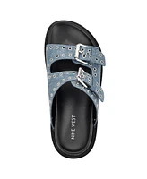 Nine West Women's Eleny Strappy Slip-on Casual Sandals