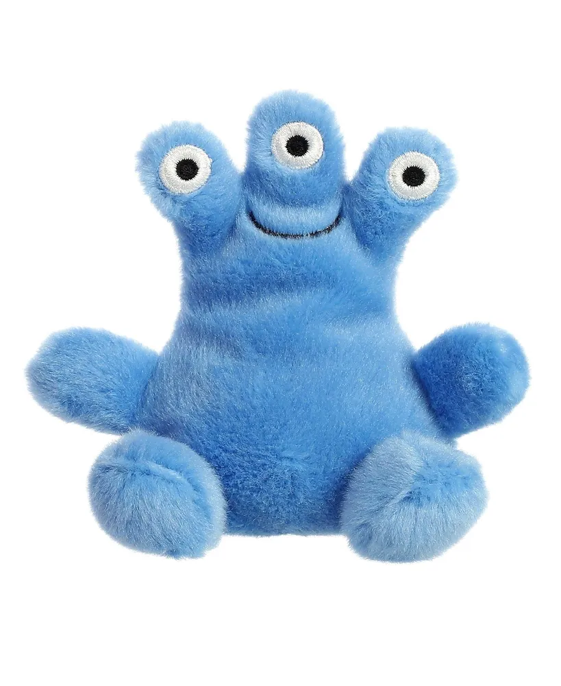 Aurora Mini Zeke Monster Palm Pals Adorable Plush Toy Blue 5"