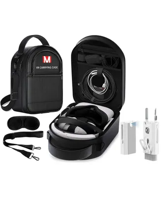Hard Carrying Case Compatible with Meta/Oculus Quest 2, Vr Headset with Elite Strap, Touch Controllers & Other Accessories, with Strap & Lens Protecto