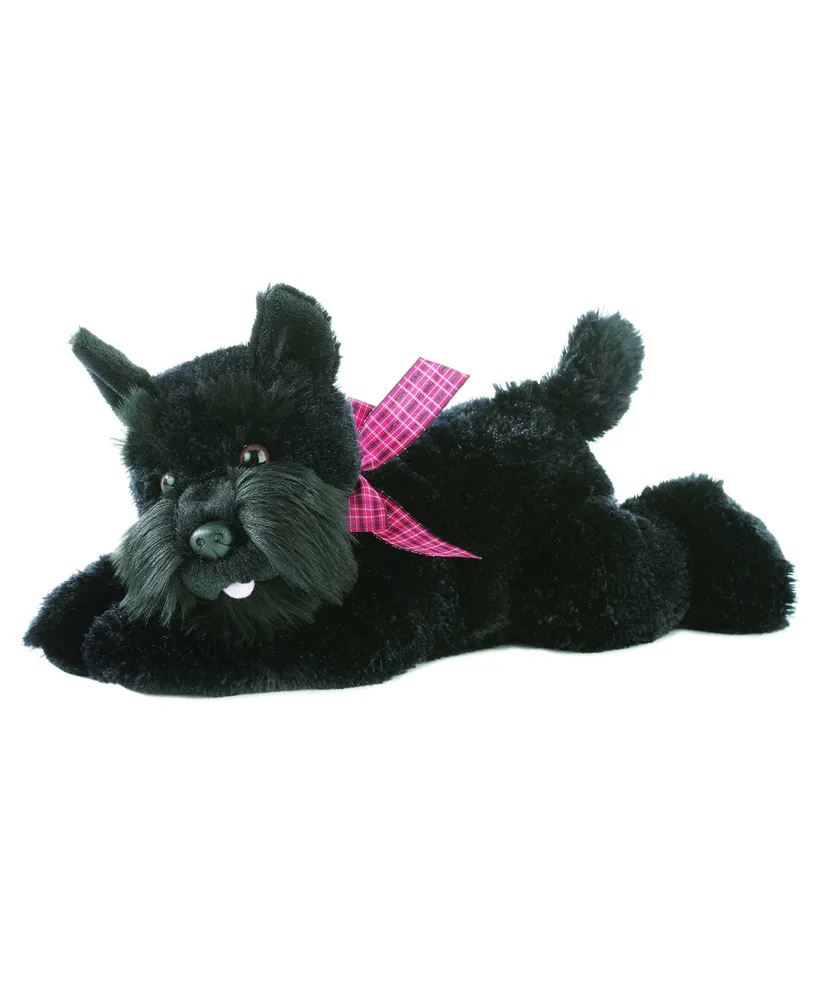 Aurora Medium Mr. Nick Flopsie Adorable Plush Toy Black 12"