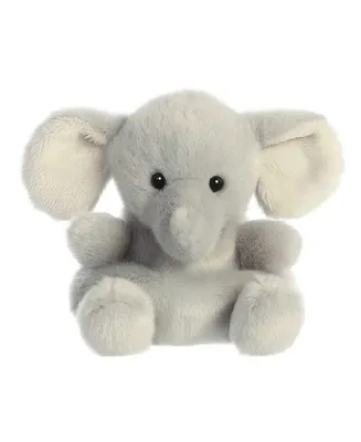 Aurora Mini Stomps Elephant Palm Pals Adorable Plush Toy Gray