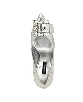 Nine West Women's Fulu Pointy Toe Stiletto Dress Pumps - Silver