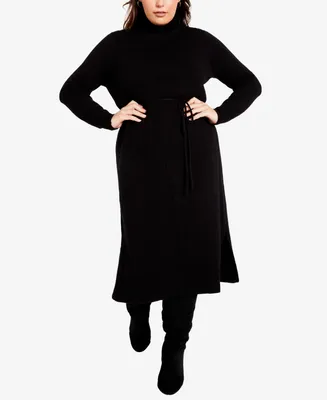 Avenue Plus Hannah Sweater Midi Dress