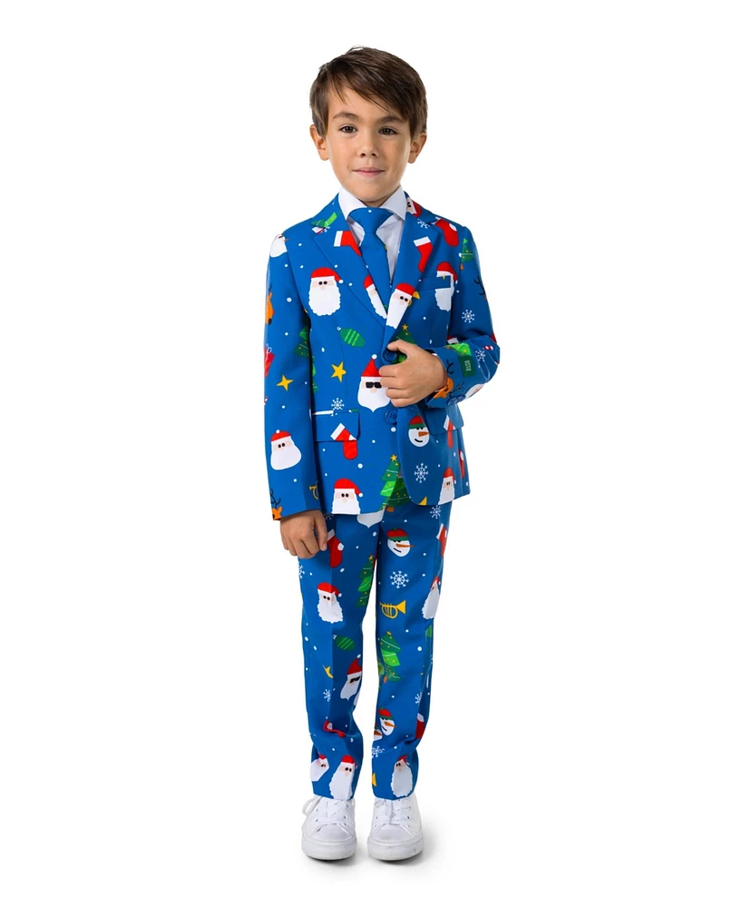 OppoSuits Little Boys Festivity Christmas Party Outfit Including Blazer, Pants and Tie Suit Set