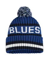 Men's '47 Brand Blue St. Louis Blues Bering Cuffed Knit Hat with Pom