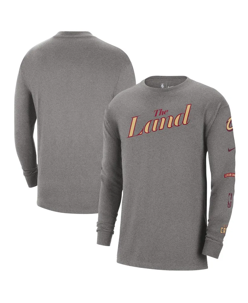 Men's Nike Charcoal Cleveland Cavaliers 2023/24 City Edition Max90 Expressive Long Sleeve T-shirt