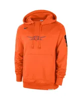 Men's Nike Orange Distressed Phoenix Suns 2023/24 City Edition Courtside Standard Issue Pullover Hoodie