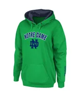 Women's Colosseum Green Notre Dame Fighting Irish Arch & Logo Pullover Hoodie