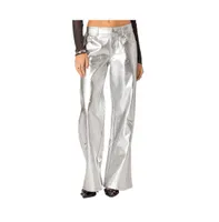 Women's Kim metallic faux leather pants