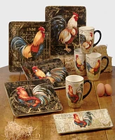 Certified International Gilded Rooster 4-Pc. Mug