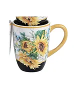 Certified International Sunflower Fields 4-Pc. Mugs