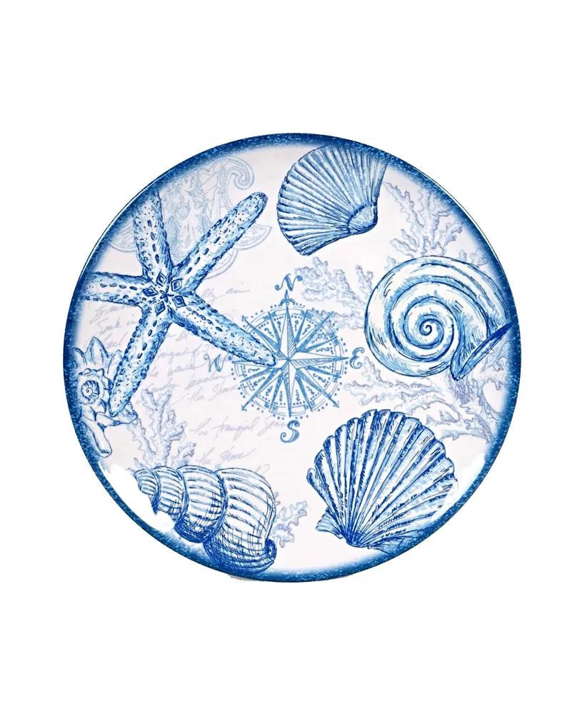 Certified International Oceanic Melamine 2-Pc. Platter Set