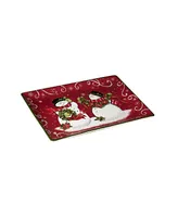 Holiday Magic Snowman Rectangular Platter, 14" x 10"