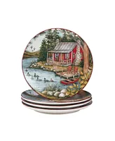 Lake Retreat Set of 4 Dinner Plate