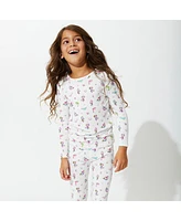 Bellabu Bear Toddler |Child Girls Mermaid Set of 2 Piece Pajamas