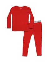 Bellabu Bear Toddler| Child Unisex Winterberry Red Kids Pajama Set