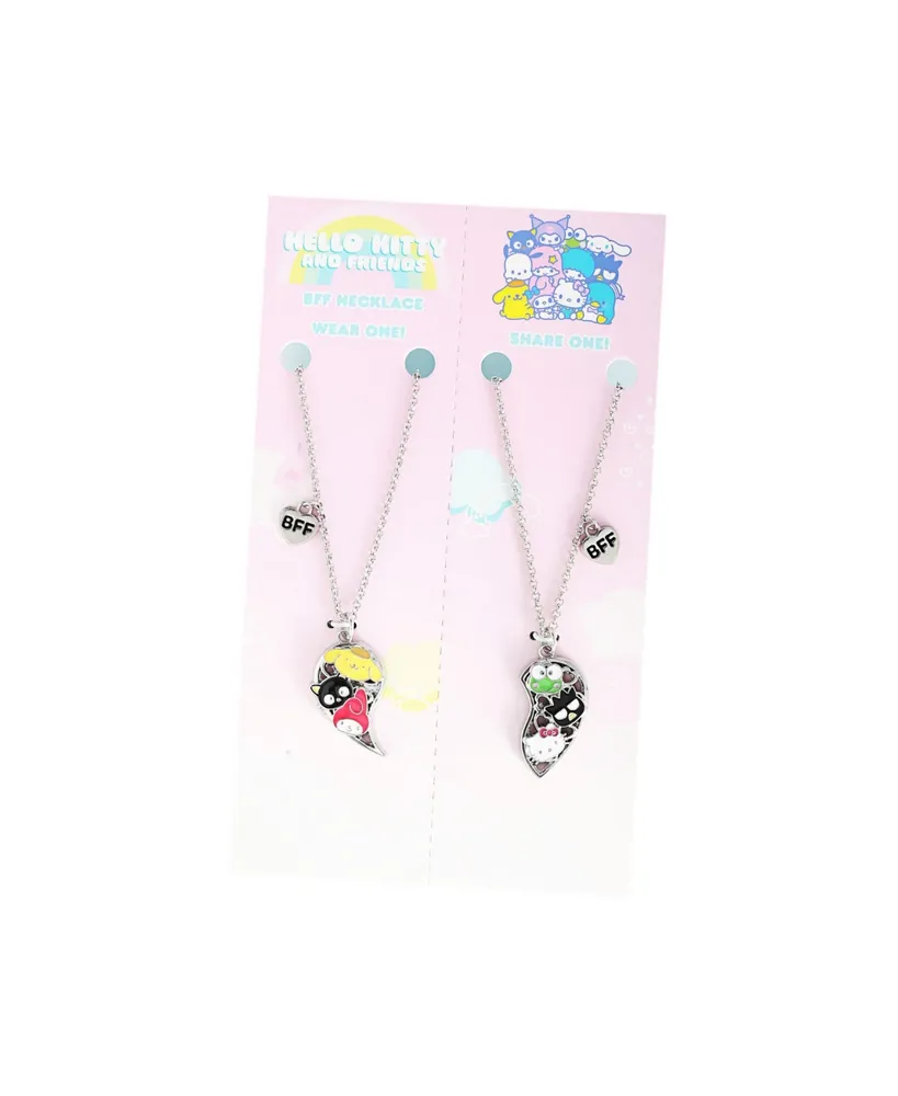 Sanrio Hello Kitty and Friends Bff Friendship Necklaces, 16 + 3'' - Set of 2, Authentic Officially Licensed
