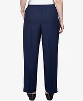 Alfred Dunner Classics Pull-On Straight-Leg Pants Petite and Short