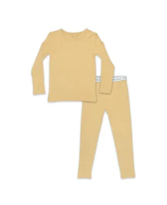 Bellabu Bear Toddler| Child Unisex Latte Set of 2 Piece Pajamas