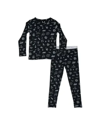 Bellabu Bear Toddler |Child Unisex Back To School Set of 2 Piece Pajamas