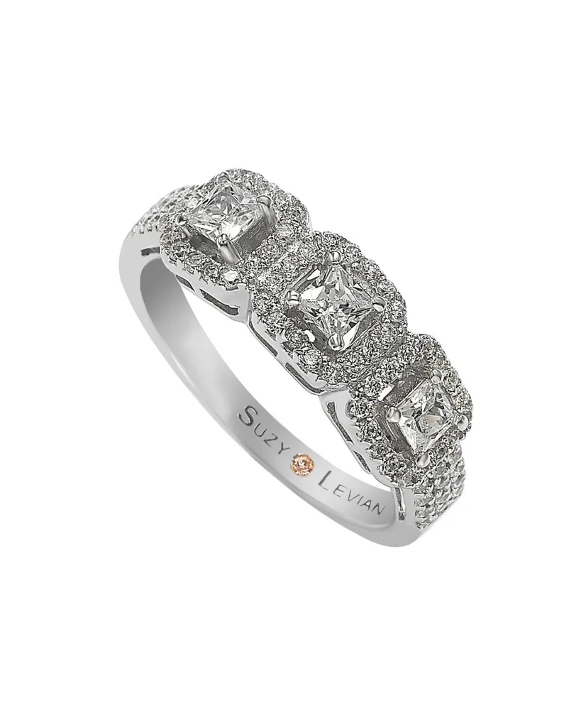 Suzy Levian Sterling Silver Cubic Zirconia White Modern Eternity Band –  SUZY LEVIAN NEW YORK