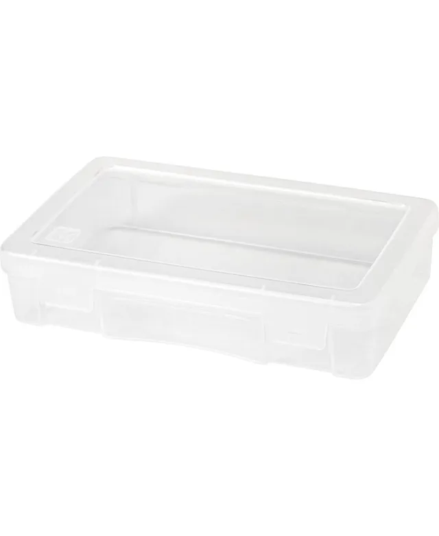 Iris USA 2 Pack 72qt Clear View Plastic Storage Bin with Lid and Secure Latching Buckles, Clear & Black