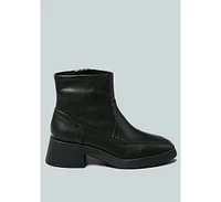 Rag & Co Oxman Zip-up Womens Ankle Boot