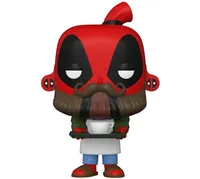 Marvel Funko Pop Vinyl Figure | Coffee Barista Deadpool