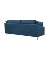 Juliett 80" Power Footrest with Modern Fabric Sofa