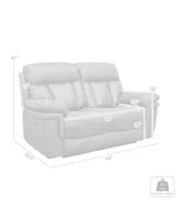 Estelle 66" Fabric in Power Loveseat