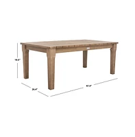 Martinique Wood Patio Coffee Table