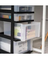 Drawer Rolling Storage Cart with Organizer Top