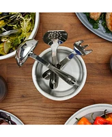 All-Clad Stainless Steel Cook and Serve Kitchen Utensil Crock Set, 6 Piece