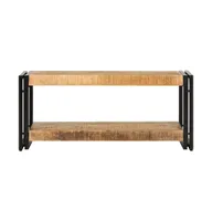 Tv Stand 35.4"x11.8"x15.7" Solid Wood Mango